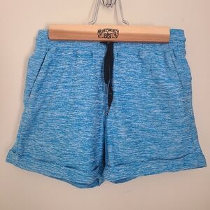 Born Primitive Women's Rest Day Lounge Shorts in HEATHER BLUE